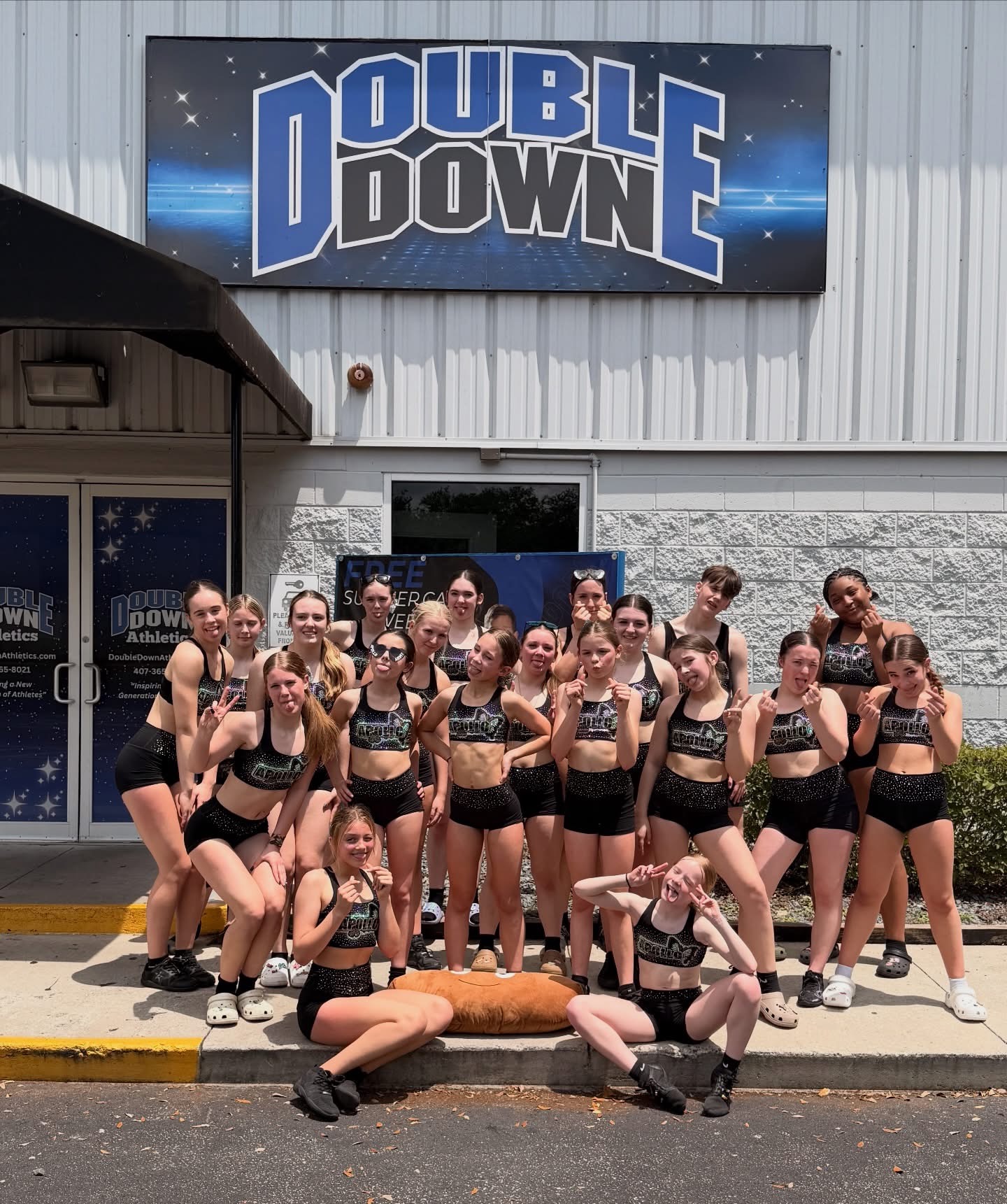 ACA Apollo travel team outside Double Down Athletics