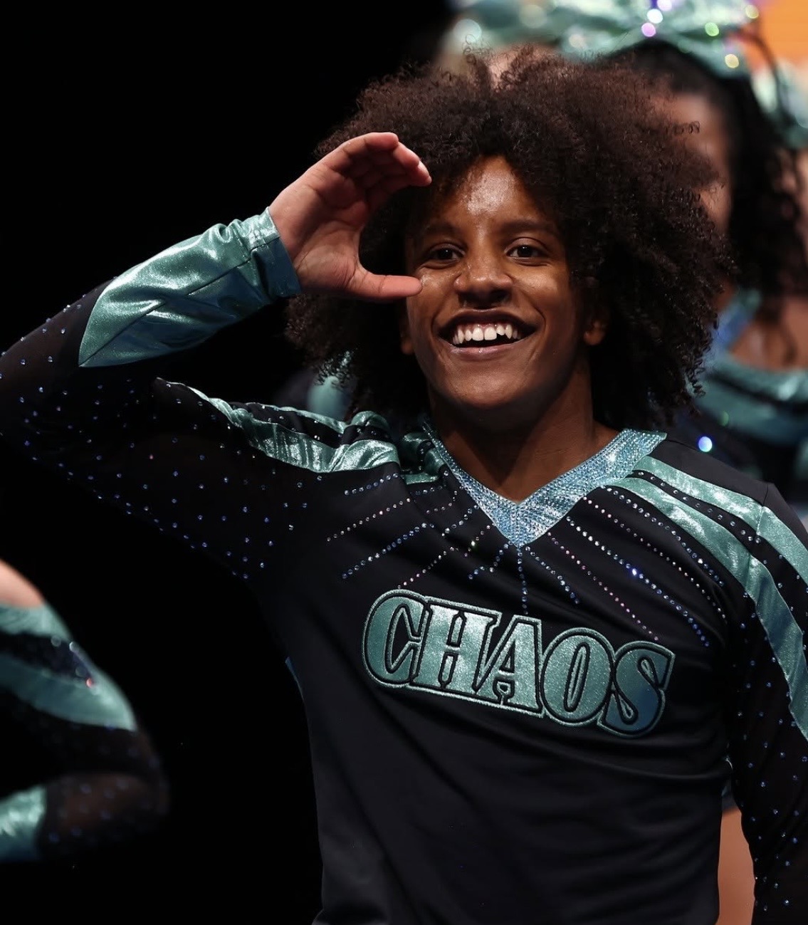 ACA Chaos athlete performing on the competition floor